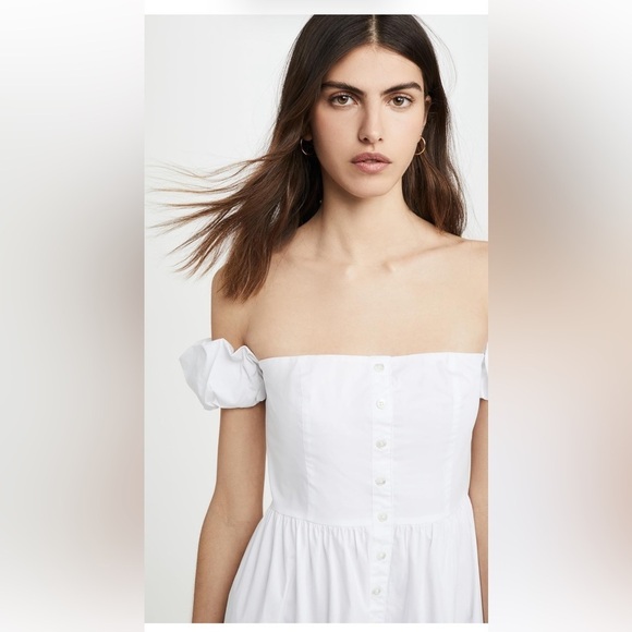 Staud Elio Dress size 4 white NWOT - Picture 3 of 13